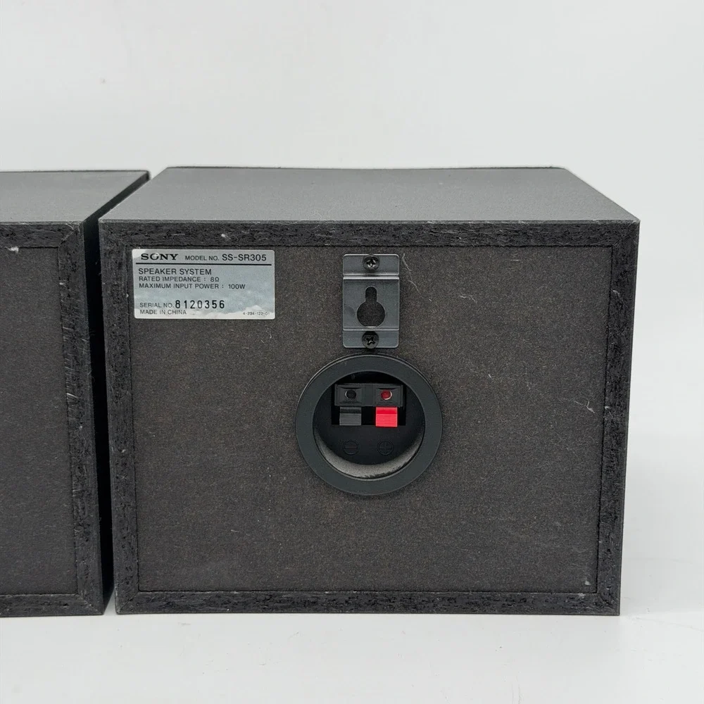 Sony SS-CN305 Center + SS-SR305 Surround Speakers Set Black 8 Ohm 120W Tested